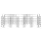 vidaXL Lit surélevé à gabion Acier galvanisé 180x50x50 cm