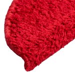 vidaXL Tapis d'escalier 10 Pièces 56x17x3 cm Rouge