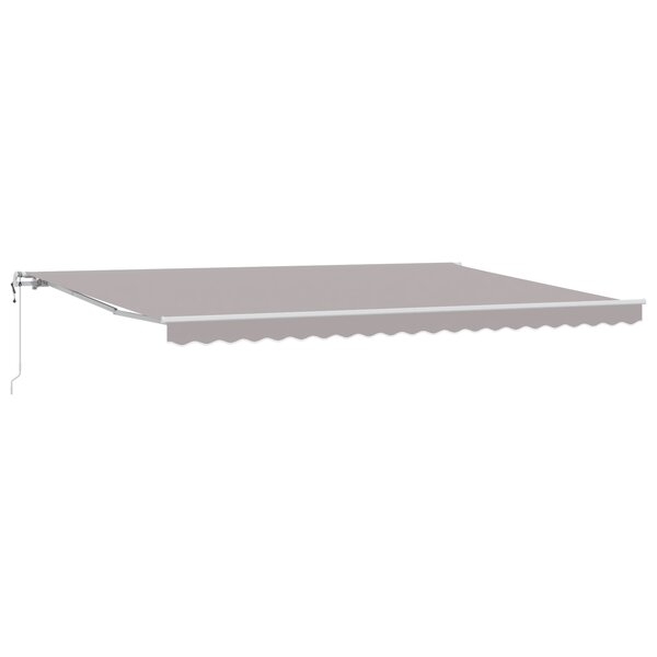 vidaXL Auvent Rétractable 500 × 350 cm Gris clair