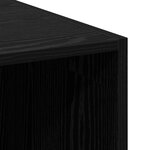 vidaXL Highboard Chêne Noir 30x42 5x185 cm Bois d'ingénierie