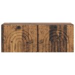 vidaXL Meuble TV mural Bois ancien 78 5 x 31 x 30 cm Bois d'ingénierie