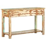 vidaXL Table console 120x40x75 cm Bois solide de récupération