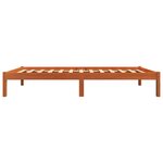 vidaXL Cadre de lit sans matelas cire marron 100x200cm bois pin massif