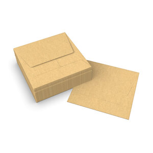 Lot de 250 enveloppe manille 60x60 mm
