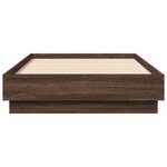 vidaXL Cadre de lit chêne marron 75x190 cm bois d'ingénierie