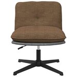 vidaXL Chaise pivotante de bureau Taupe Tissu