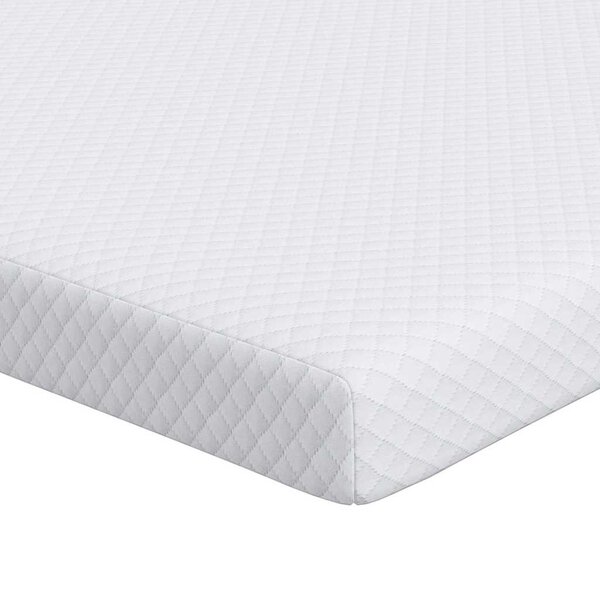vidaXL Surmatelas Blanc 100 x 200 cm Tissu Jacquard