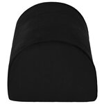 vidaXL Coussin de repose-pieds Uni Noir 42 x 18 x 13 cm