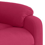 vidaXL Fauteuil inclinable rouge bordeaux velours