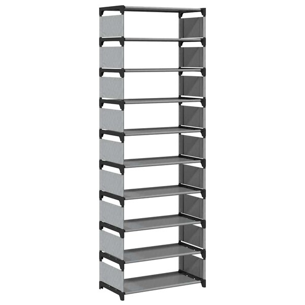 vidaXL Étagère à chaussures 10 niveaux 54x28x158 cm tissu non-tissé