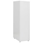 vidaXL Classeur mobile Gris 28x41x109 cm Métal