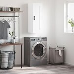 vidaXL Armoire murale blanc 34 5x34x90 cm bois d'ingénierie