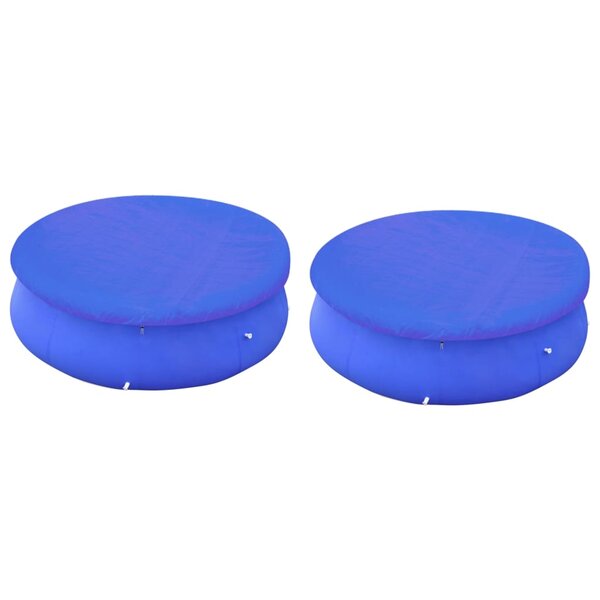 vidaXL Couvertures de piscines rondes hors sol de 450-457 cm 2 Pièces