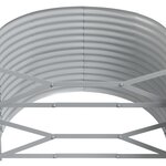 vidaXL Lit surélevé de jardin Acier enduit de poudre marron