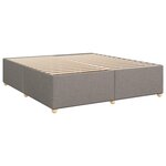 vidaXL Sommier à lattes de lit avec matelas Taupe 180x200 cm Tissu