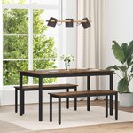 vidaXL Table de salle à manger / Table de repas MÉTAL