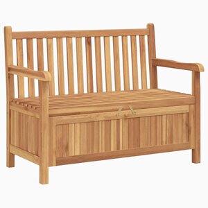 vidaXL Banc de Rangement de Jardin Marron 114 x 60 x 90 cm