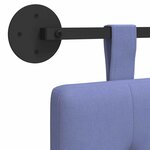 vidaXL Tête de lit suspendue Bleu denim Tissu