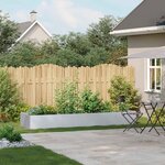 vidaXL Jardinière 280x80x40 cm acier galvanisé