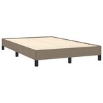vidaXL Cadre de lit Taupe 120x200 cm Tissu