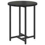 vidaXL Ensemble de tables d'appoint 2 Pièces Chêne noir 50 x 50 x 50 cm