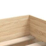 vidaXL Cadre de lit avec tiroirs sans matelas chêne sonoma 90x200 cm