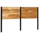 vidaXL Tête de lit 180 cm bois massif d'acacia et fer