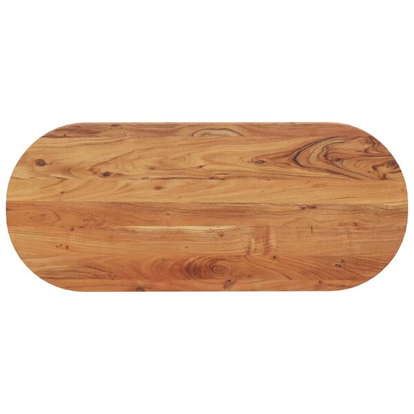 vidaXL Dessus de table 120x50x3 8 cm ovale bois massif d'acacia