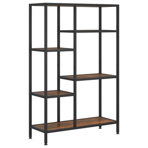 vidaXL Étagère à livres 80x30x120 cm Acier et bois d'ingénierie