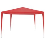 vidaXL Tente de fête Rouge 300 x 300 x 255 cm PE et acier