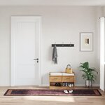 vidaXL Tapis lavable antidérapant 80x300 cm Noir et doré