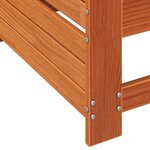vidaXL Canapé de jardin accoudoir avec table d'appoint bois massif pin