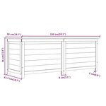 vidaXL Boîte à coussins d'extérieur Marron 150x50x56 cm Sapin massif