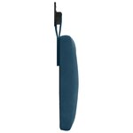 vidaXL Tête de lit suspendue Avec lumière LED Bleu Velours