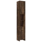 vidaXL Ensemble de meubles de salle de bain 4 Pièces Chêne fumé Bois