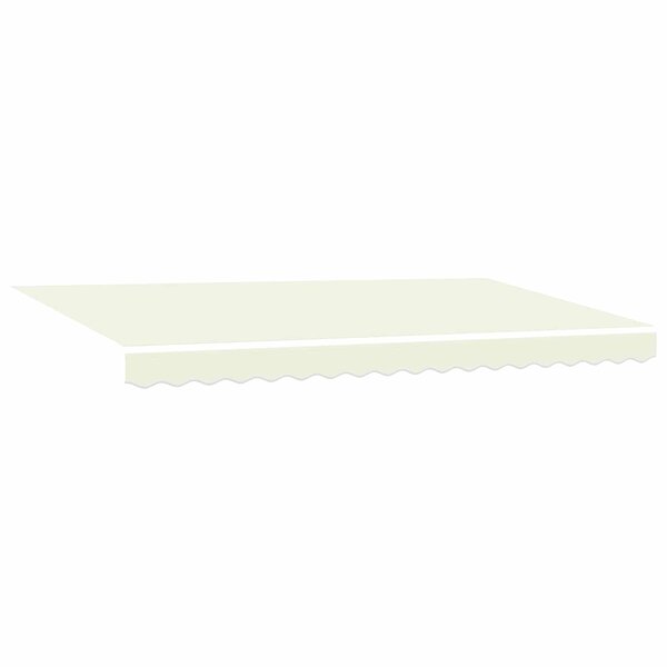 vidaXL Auvent Rétractable Crème 350 x 200 cm tissu