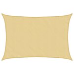 vidaXL Voile d'ombrage sable 2 5x2 m 100   polyester oxford