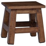 vidaXL Tabouret Naturel 26 x 26 x 26 cm Bois d'Acajou