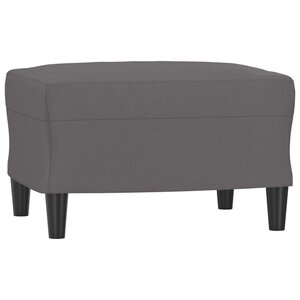 vidaXL Repose-pied Gris 60x50x41 cm Similicuir