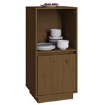 vidaXL Buffet marron miel 38x35x80 cm bois massif de pin