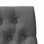 vidaXL Tête de lit capitonnée Gris foncé 100 cm Pin massif