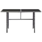 vidaXL Ensemble à manger d'extérieur 5Pièces coussins Résine tressée Gris