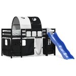 vidaXL Lit mezzanine enfants avec tunnel sans matelas 90x190 cm