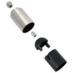 vidaXL Douilles de lampe 2 Pièces nickel satiné E27