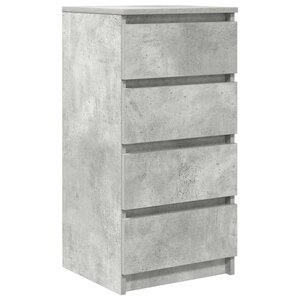 vidaXL Buffet gris béton 37 5x35x76 cm bois d'ingénierie