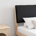 vidaXL Tête de lit capitonnée Noir 180 cm Pin massif