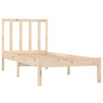 vidaXL Cadre de lit sans matelas bois de pin massif 90x190 cm