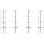 vidaXL Cages à tomates 4 Pièces 154 cm acier et PP