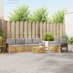vidaXL Ensemble de canapés d'extérieur 7 pc