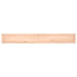 vidaXL Étagère murale 220x30x(2-6) cm bois de chêne massif non traité